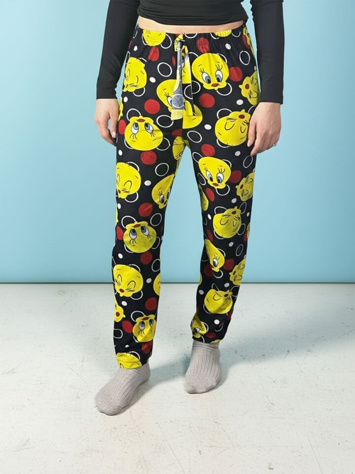Tweety Desenli Alt Pijama – Rahat Kesim & Yumuşak Doku