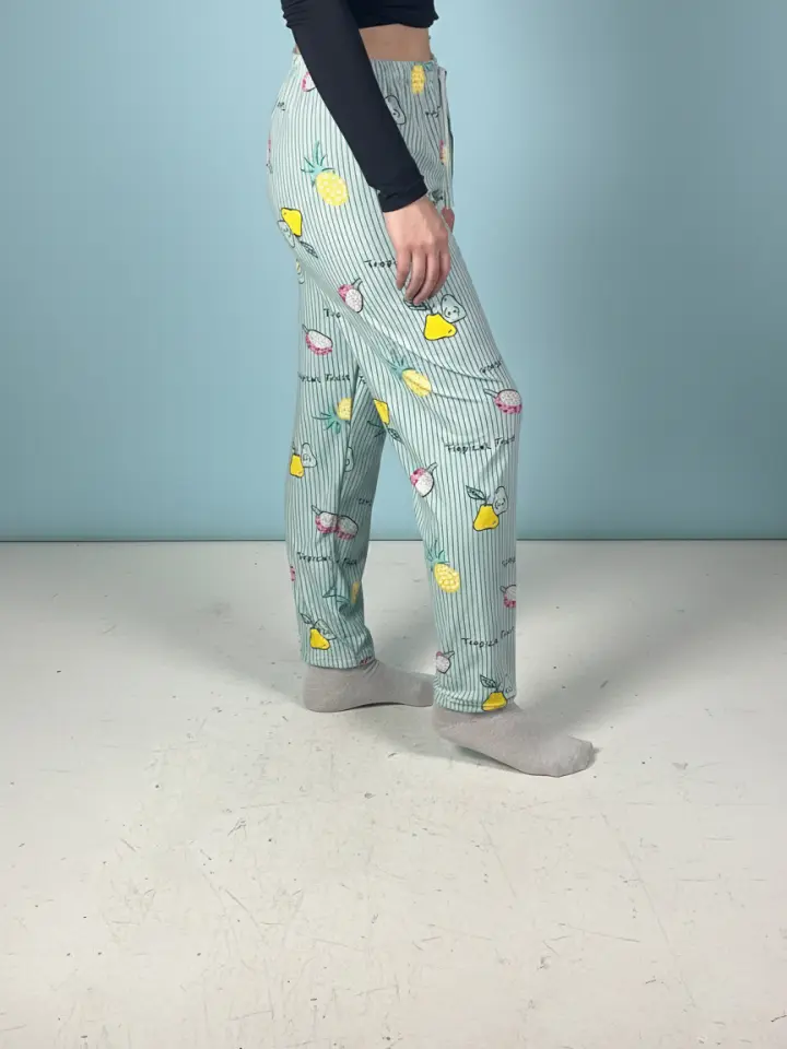 meyve desenli alt pijama detay soiepole